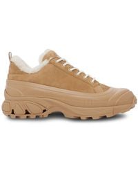 Burberry - Arthur Shearling-lined Sneakers - Lyst