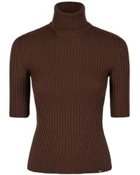 Herno - Pull Côtelé À Col Roulé - Lyst