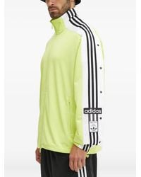 adidas - Three-Stripe-Detail Zip-Up Sweatshirt - Lyst
