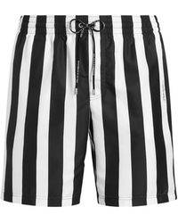 Dolce & Gabbana - Striped Swim Shorts - Lyst