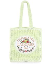 CASABLANCA - X Ladurée Mint Crochet Bag - Lyst