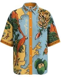 FARM Rio - Beach-Path Graphic-Print Shirt - Lyst