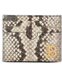 Balmain - Pasjeshouder Met Slangenleer-Effect - Lyst