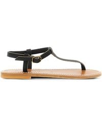 K. Jacques - Petrone Leather Buckle Sandals - Lyst