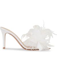 Gianvito Rossi - Ynez Floral-Appliqué Sandals - Lyst