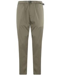 White Sand - Belted Tapered-Leg Trousers - Lyst