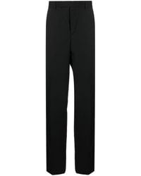Versace - Wool Blend Tailored Trousers - Lyst