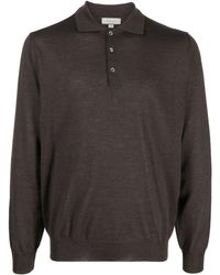 Canali - Long-sleeved Wool Polo Shirt - Lyst