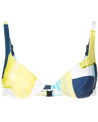 Lenny Niemeyer - Abstract-Pattern Print Clasp-Fastening Bikini Top - Lyst