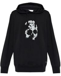 McQueen - Lace Skull Hooded Top - Lyst