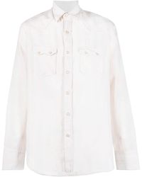 Lardini - Striped Flap-pockets Shirt - Lyst
