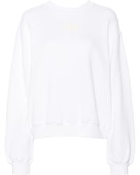 Alexander Wang - Katoenen Sweater Met Logo-Reliëf - Lyst