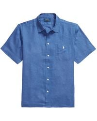 Polo Ralph Lauren - Embroidered Pocket Linen Shirt - Lyst
