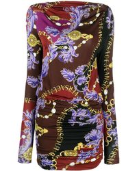 Versace - Mini-jurk Met Barocco Print - Lyst