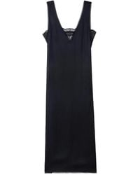 Zadig & Voltaire - Lace-Trimmed Satin Midi Dress - Lyst