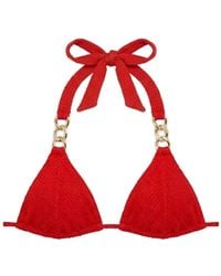 Beach Bunny - Haut De Bikini Raja Skimpy À Détail De Chaîne - Lyst