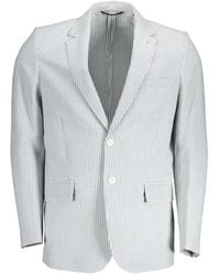 GANT - Notch-Lapels Striped Blazer - Lyst