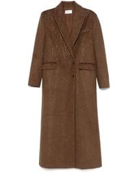 GIUSEPPE DI MORABITO - Abrigo con apliques de strass y cinturón - Lyst