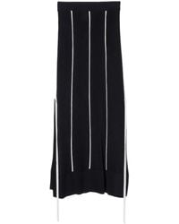 3.1 Phillip Lim - Pipe-Trim Knitted Midi Skirt - Lyst