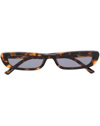 The Attico - Sonnenbrille Mit Eckigem Gestell - Lyst