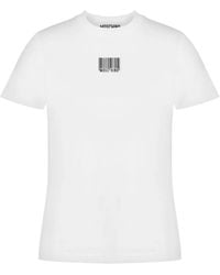 Moschino - Barcode-Print Cotton T-Shirt - Lyst