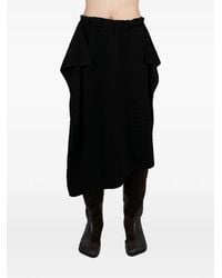 Niccolò Pasqualetti - Jupe Mi-Longue Asymétrique Évasée Effet Crocodile - Lyst