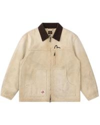 Evisu - Mantel Aus Canvas Mit Logo-Print - Lyst