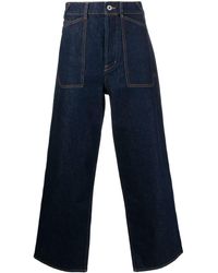 KENZO - Mid-rise Wide-leg Jeans - Lyst