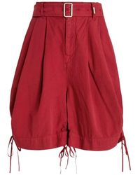 High - Short Ceinturé À Lien De Resserrage - Lyst