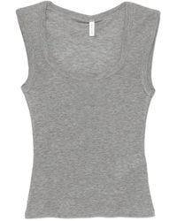Samsøe & Samsøe - Sadou Ribbed-Knit Tank Top - Lyst