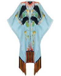 Etro - Caftán Con Estampado De Pájaros De X Tabby Booth - Lyst
