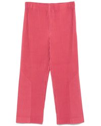 Homme Plissé Issey Miyake - Homme Plisse 'Issey Miyake plissierte Weitbeinhosen - Lyst