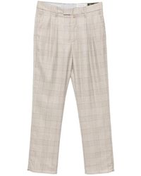 Jacob Cohen - Lucas Checked Pleated Trousers - Lyst