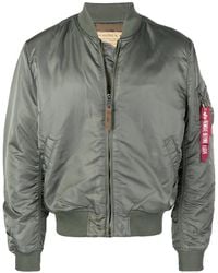 Alpha Industries - Zipped Up Bomber Jacket - Lyst