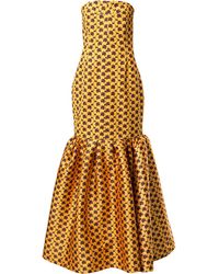 Solace London Maxi-jurk - Geel