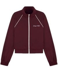 Sporty & Rich - Logo-Print Piping-Detail Jacket - Lyst