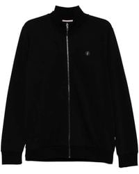 BOSS - Zip-Up Sweatshirt With Double-B Monogram Badge - Lyst