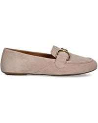 Geox - Buckle-Detail Suede Loafers - Lyst