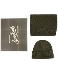 MC2 Saint Barth - Logo-Patch Beanie Hat And Scarf Set - Lyst