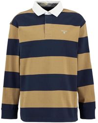 Barbour - Broome Striped Rugby Polo Shirt - Lyst