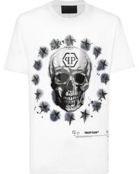 Philipp Plein - Skull-Print T-Shirt - Lyst