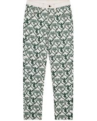 PLACE OF ELMS - Printed Five-Pocket Jeans - Lyst