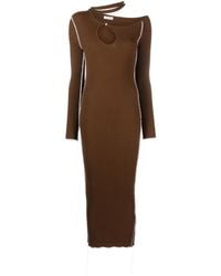 Julfer - Vestido midi con aberturas - Lyst