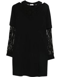 Liu Jo - Laced Knitted Dress - Lyst