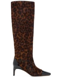 Ulla Johnson - Carlyle Leopard-Print Knee-High Boots - Lyst