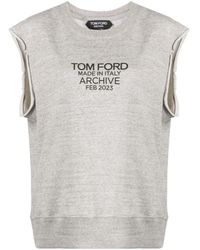 Tom Ford - Logo-Print Cotton Tank Top - Lyst