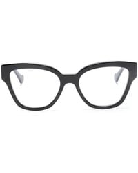 Gucci - Square-Frame Logo-Plaque Glasses - Lyst
