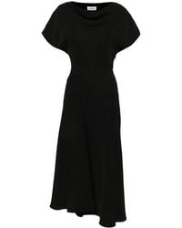 P.A.R.O.S.H. - Flared Cady Maxi Dress - Lyst
