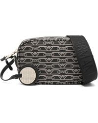 Emporio Armani - Logo-Print Cross Body Bag - Lyst
