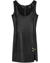 Versace - Plongé Leather Mini Dress - Lyst